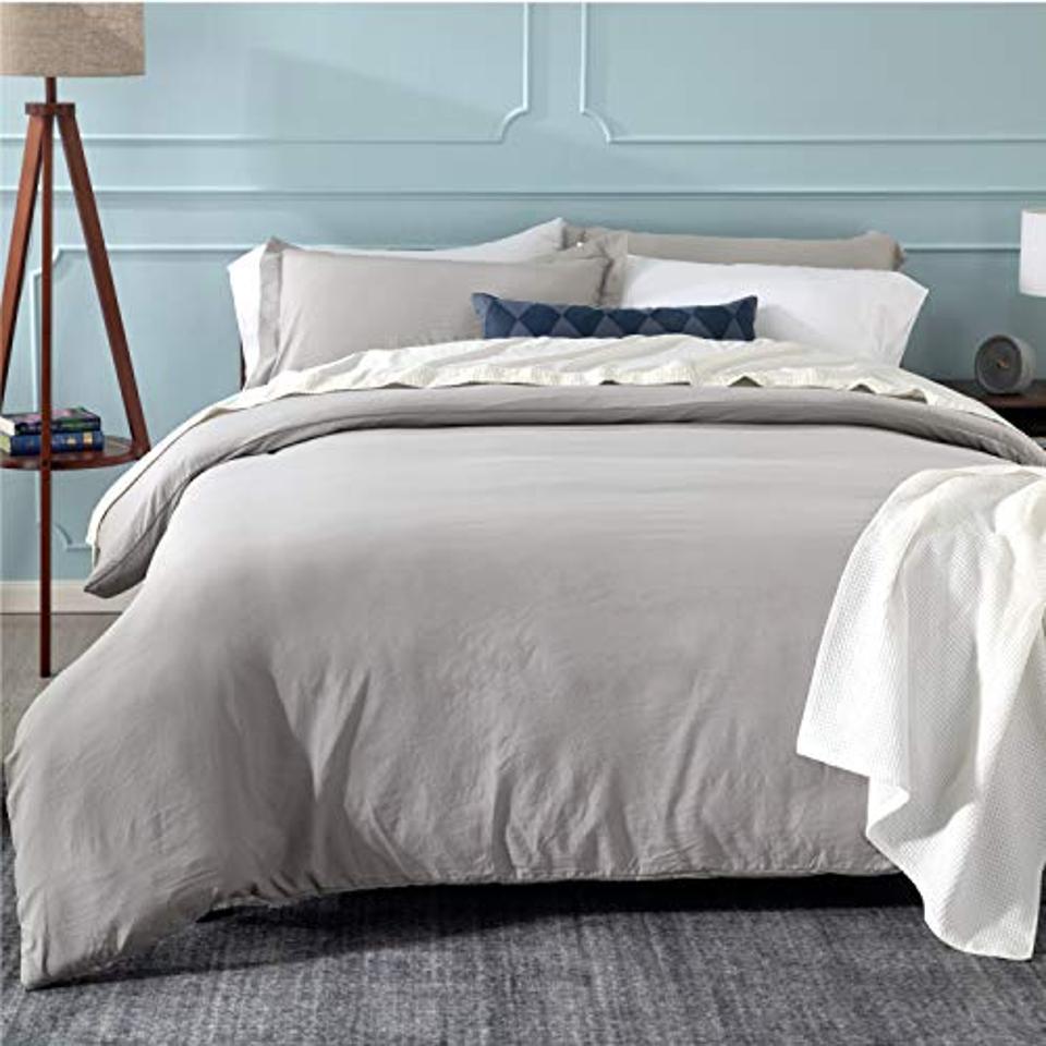 Creamy Grey 100/% Cotton Duvet Cover,Bedding Set Cotton,Beddings Floral,Cotton Duvet Covers,FlannelCoralCotton Winter Bedding Cover Sets